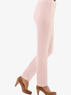 Pantalons unis avec ceinture élastique confortable extensible