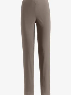 Pantalons unis avec ceinture élastique confortable extensible