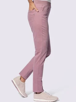 Pantalons velours côtelé cinq poches ceinture élastique confortable