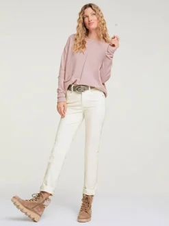 Pantalons velours côtelé coupe droite et confortable