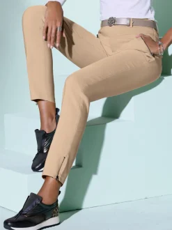 Pantalons ventre plat avec poches et finition raffinée