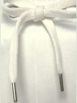 Pantalon sweat avec logo brodé et poches latérales fendues
