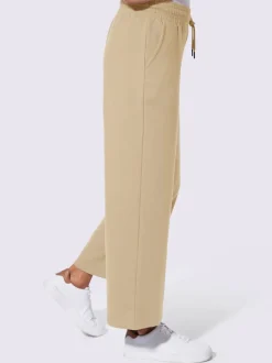 Pantalon sweat court avec ceinture élastique et poches