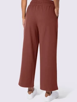 Pantalon sweat court avec ceinture élastique et poches