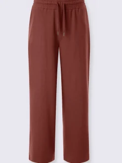 Pantalon sweat court avec ceinture élastique et poches