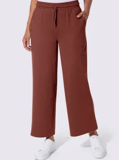 Pantalon sweat court avec ceinture élastique et poches