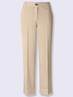 Pantalon 7/8 à taille haute avec poches et jambes larges