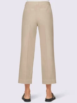 Pantalon 7/8 à taille haute avec poches et jambes larges
