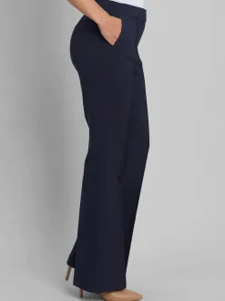 Pantalon tailleur avec nervures et poches latérales