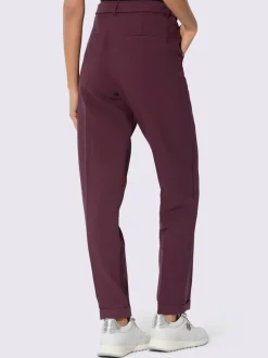 Pantalon tailleur léger avec ceinture et poches discrètes