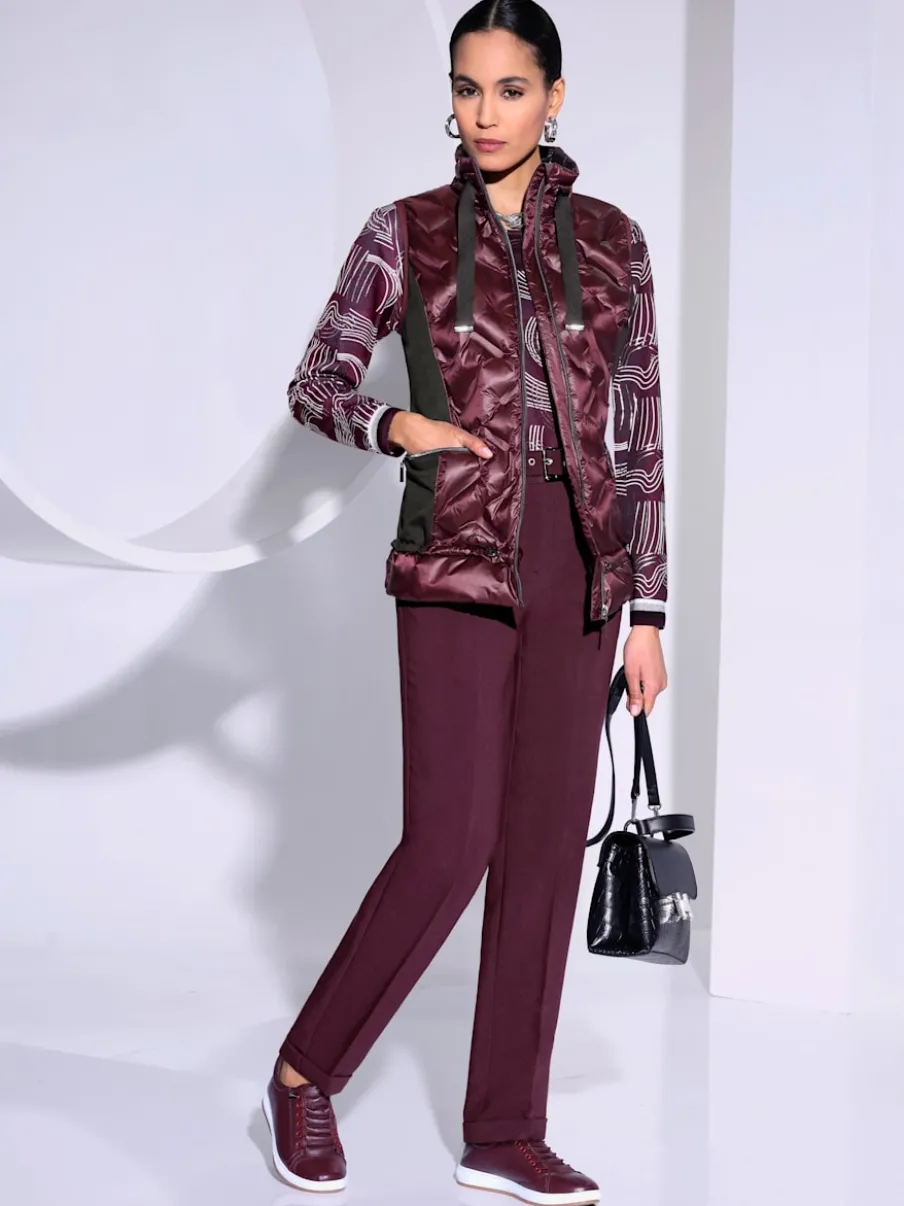 Pantalon tailleur léger avec ceinture et poches discrètes