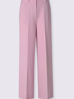 Pantalon tailleur plis repassés, effet affinant