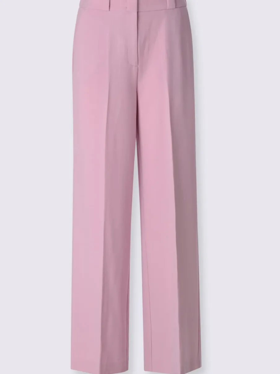 Pantalon tailleur plis repassés, effet affinant