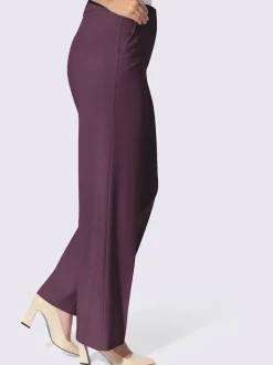 Pantalon tailleur plis repassés, effet affinant