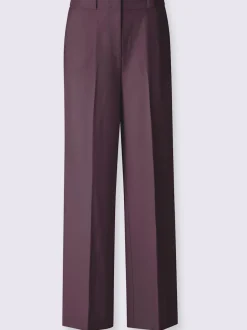Pantalon tailleur plis repassés, effet affinant
