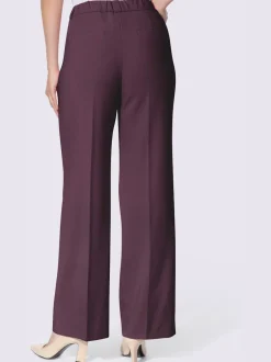 Pantalon tailleur plis repassés, effet affinant