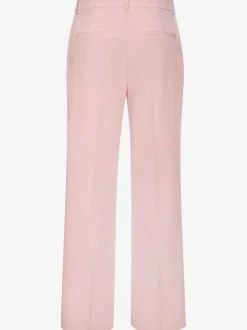 Pantalon tailleur à plis repassés avec ceinture élastique ajustable