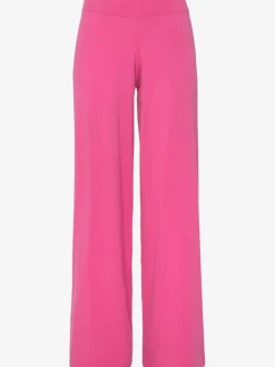 Pantalon tricot jambes larges avec ceinture élastique confortable