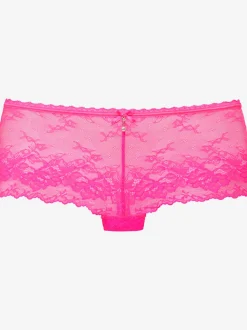 Panty féminin à la coupe enveloppante avec nœud décoratif fin et élégante perle au centre devant