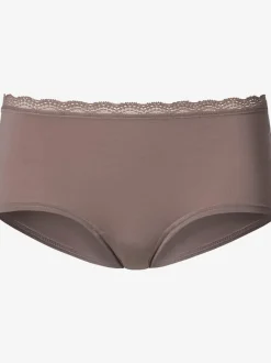 Panty gainant hipster avec joli bord en dentelle
