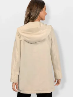 Parka décontractée avec capuche et poches zippées