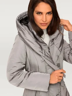 Parka d'extérieur avec col capuche et finition soignée