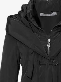 Parka d'extérieur avec col capuche et finition soignée