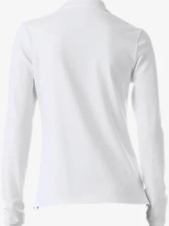 Polo classique à manches longues avec col henley et coupe cintrée
