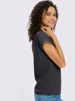 Polo côtelé rayé manches courtes doux coton certifié GOTS