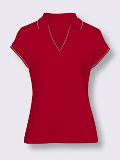 Polo côtelé rayé manches courtes doux coton certifié GOTS