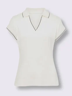 Polo côtelé rayé manches courtes doux coton certifié GOTS