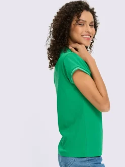 Polo côtelé rayé manches courtes doux coton certifié GOTS