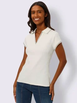 Polo côtelé rayé manches courtes doux coton certifié GOTS