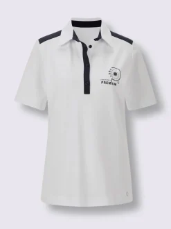 Polo en piqué coton avec col contrasté et manches courtes