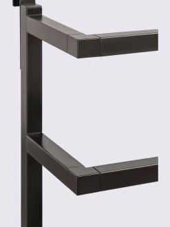 Porte-serviettes métal noir