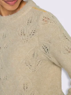 Pull ajouré motif ajouré élégant