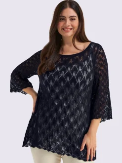 Pull ajouré motif ajouré transparent discret
