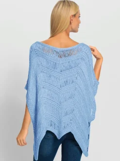 Pull ample au motif tricoté encolure U manches courtes