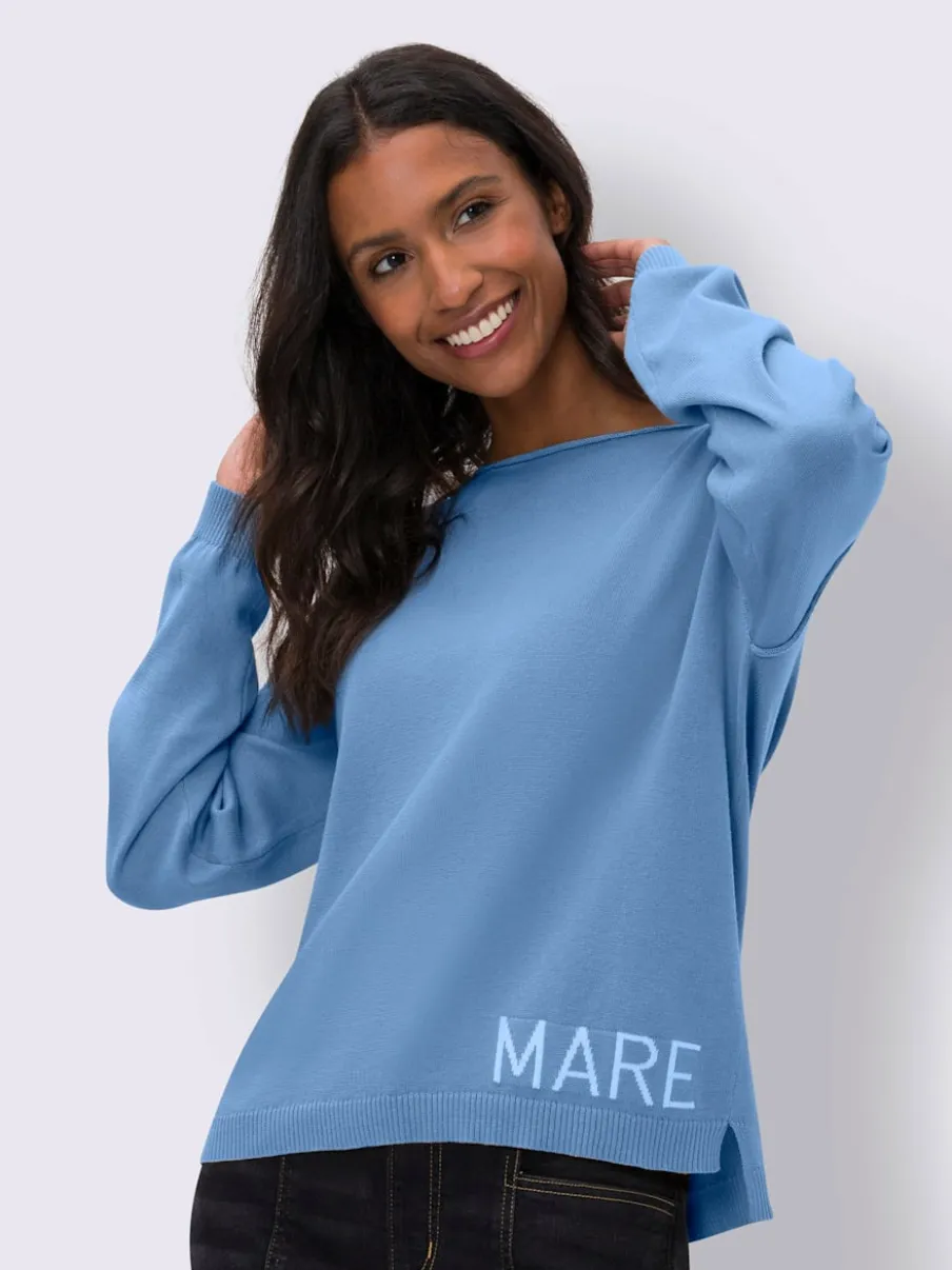 Pull ample à encolure ronde avec inscription MARE