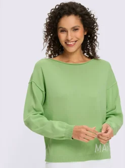 Pull ample à encolure ronde avec inscription MARE