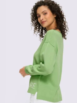 Pull ample à encolure ronde avec inscription MARE
