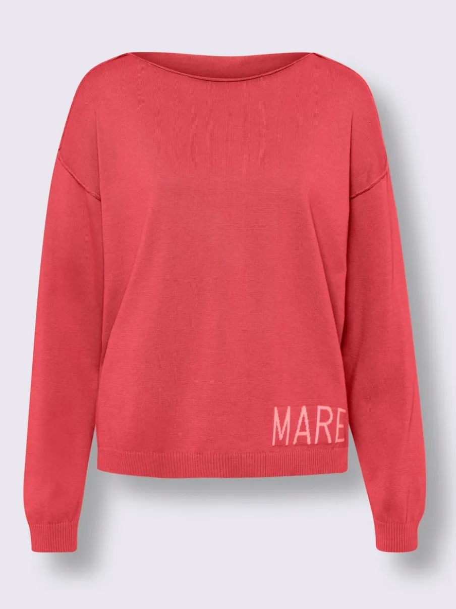 Pull ample à encolure ronde avec inscription MARE