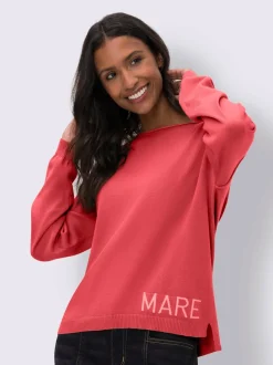 Pull ample à encolure ronde avec inscription MARE
