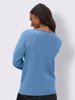 Pull ample à encolure ronde avec inscription MARE