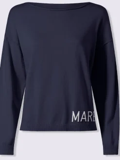 Pull ample à encolure ronde avec inscription MARE
