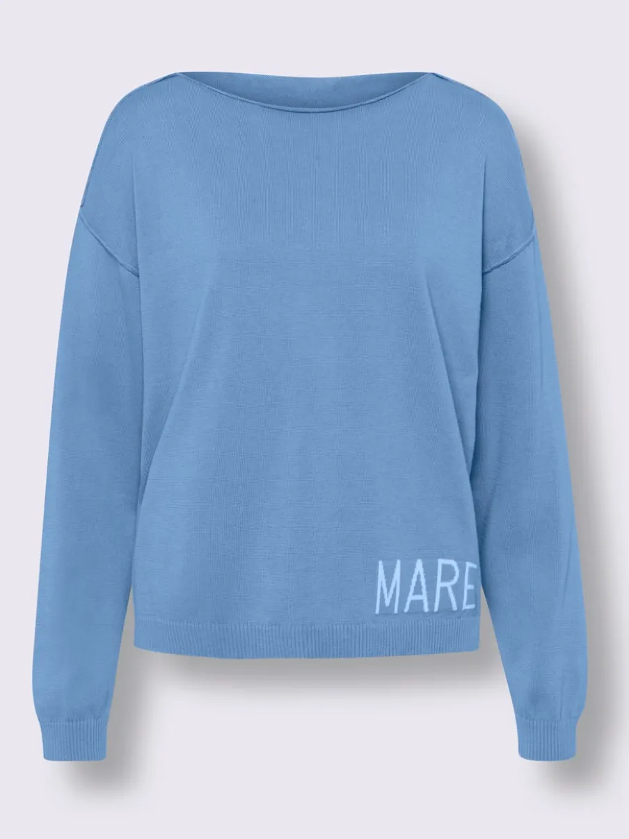 Pull ample à encolure ronde avec inscription MARE
