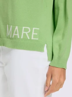 Pull ample à encolure ronde avec inscription MARE
