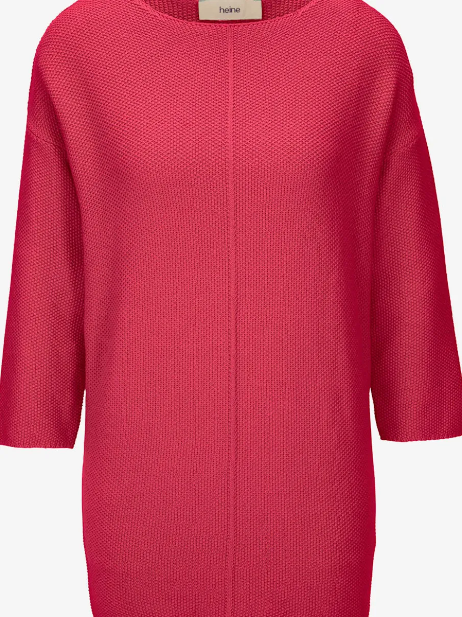 Pull ample en tricot original avec manches trois quart