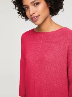 Pull ample en tricot original avec manches trois quart