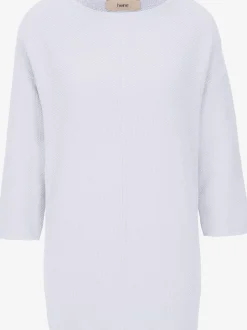 Pull ample en tricot original avec manches trois quart